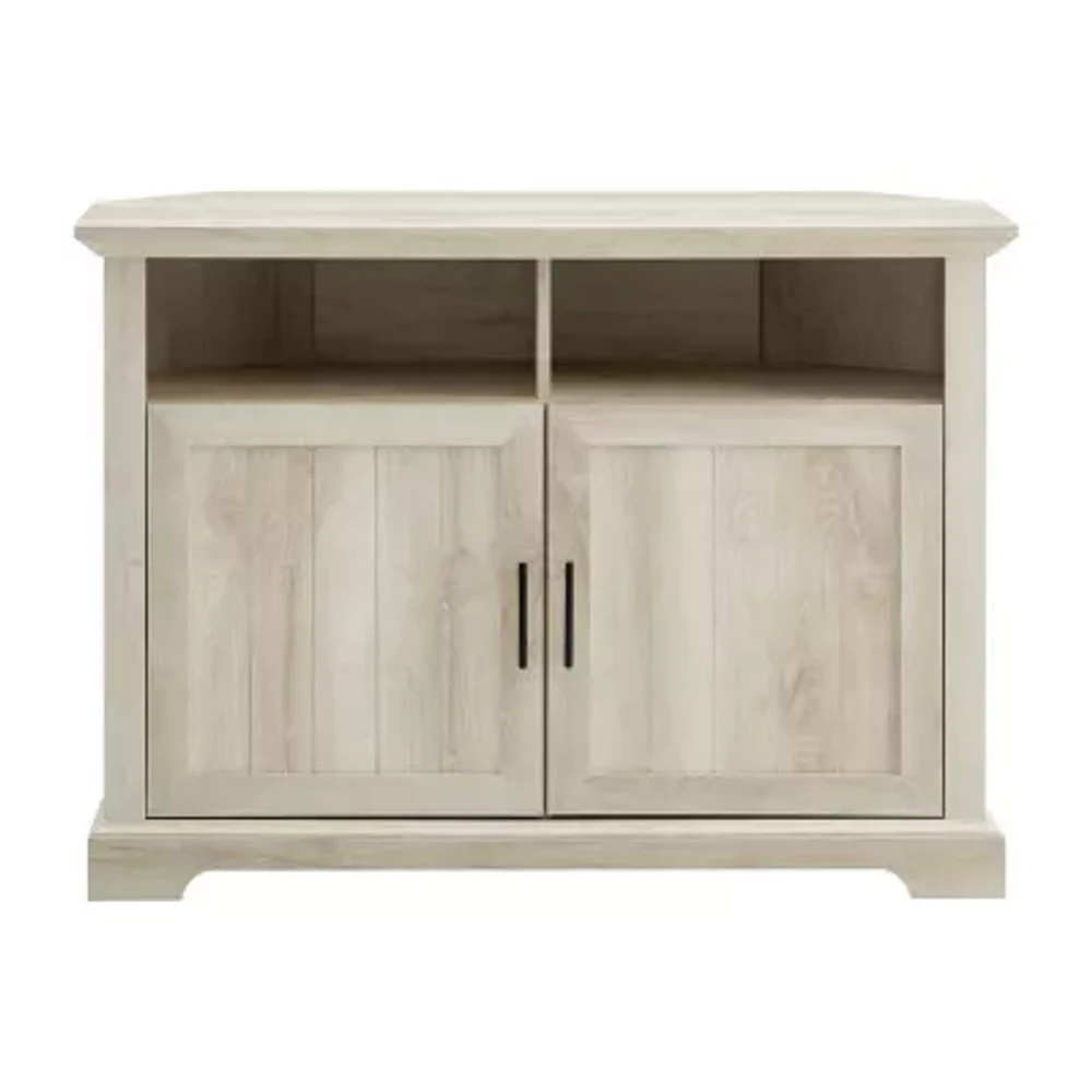 44" Grooved Door Corner TV Stand