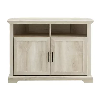 44" Grooved Door Corner TV Stand