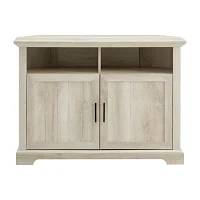 44" Grooved Door Corner TV Stand