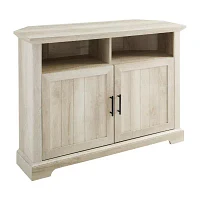 44" Grooved Door Corner TV Stand