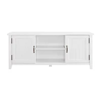 Farmhouse 2-Door Simple Rustic TV Stand