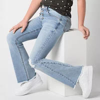 Vanilla Star Big Girls Button Fly Flare Leg Jean