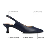 Journee Collection Womens Paulina Kitten Heel Pumps