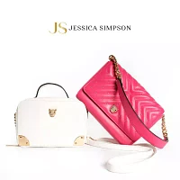 JS Jessica Simpson Roxette Train Case Crossbody Bag