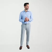 Haggar Mens Slim Fit Long Sleeve Dress Shirt