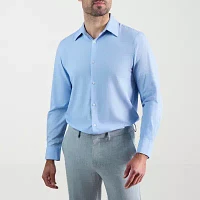 Haggar Mens Slim Fit Long Sleeve Dress Shirt