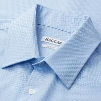 Haggar Mens Slim Fit Long Sleeve Dress Shirt