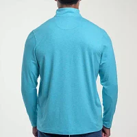 Antigua Spring 2025 Mens Mock Neck Long Sleeve Quarter-Zip Pullover Sweater