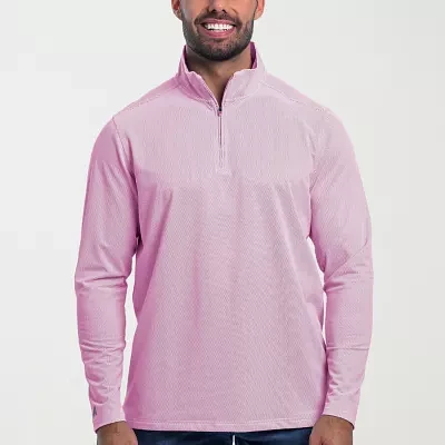 Antigua Spring 2025 Mens Mock Neck Long Sleeve Quarter-Zip Pullover Sweater