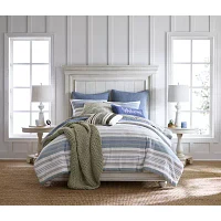 Linden Street Parker Chenille Stripe 3-pc. Comforter Set