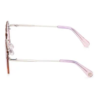 BCBGeneration Silver Beveled Square Womens UV Protection Square Sunglasses