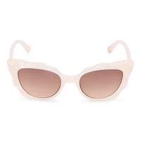 BCBGeneration Cream Scalloped Cateye Womens UV Protection Cat Eye Sunglasses