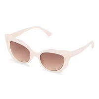 BCBGeneration Cream Scalloped Cateye Womens UV Protection Cat Eye Sunglasses