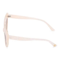 BCBGeneration Cream Scalloped Cateye Womens UV Protection Cat Eye Sunglasses