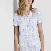 Arizona Body Womens Juniors Short Sleeve 2-pc. Shorts Pajama Set
