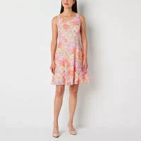 Perceptions Womens Floral Jacket Dress