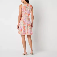 Perceptions Womens Floral Jacket Dress