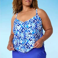 Sonnet Shores Animal Tankini Swimsuit Top Plus