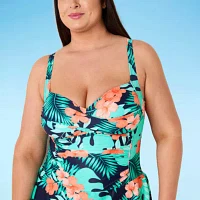 Liz Claiborne Womens Swim Dress Plus