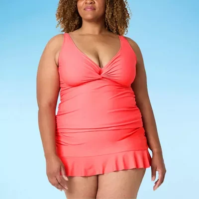 Liz Claiborne Tankini Swimsuit Top Plus