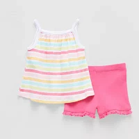 Okie Dokie Baby Girls 2-pc. Short Set