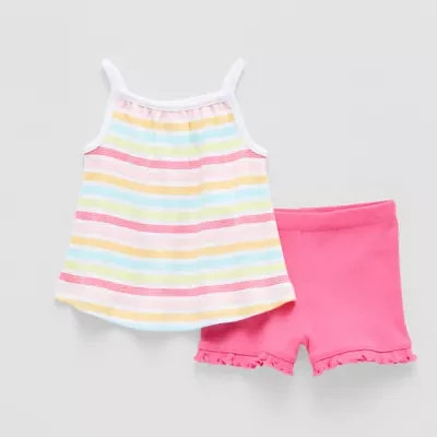 Okie Dokie Baby Girls 2-pc. Short Set