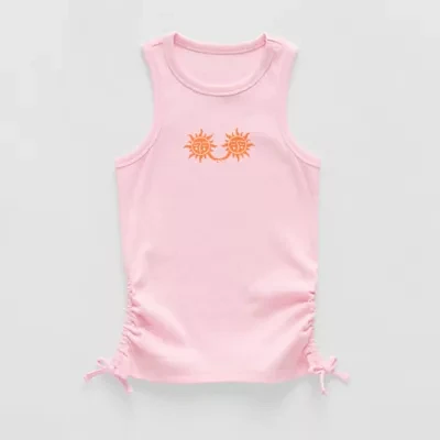 Thereabouts Little & Big Girls Round Neck Tank Top