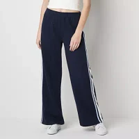 Arizona Womens Mid Rise Straight Track Pant-Juniors