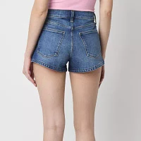 Arizona Womens Highest Rise Denim Short-Juniors