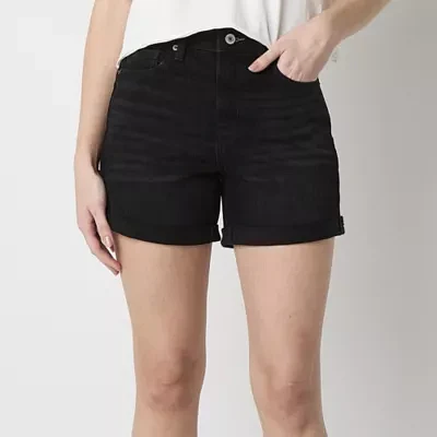 Arizona Womens High Rise Short-Juniors