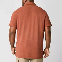 mutual weave Big and Tall Mens Regular Fit Short Sleeve Polo Shirt