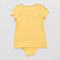 Thereabouts Little & Big Girls Adaptive Short Sleeve Bodysuit