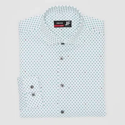 J. Ferrar Mens Slim Fit Stretch Fabric Wrinkle Free Long Sleeve Dress Shirt