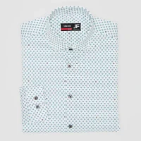 J. Ferrar Mens Slim Fit Stretch Fabric Wrinkle Free Long Sleeve Dress Shirt