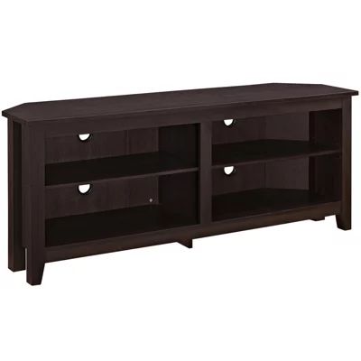Clouseau 58" Wood Corner Entertainment Center