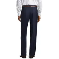 Stafford Sharkskin Stretch Pleated Pants Classic Fit