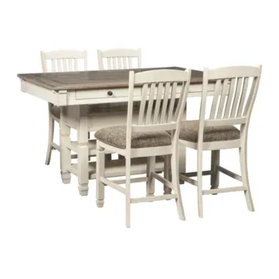 Signature Design by Ashley® Roanoke 5-Piece Counter Height Rectangular Dining