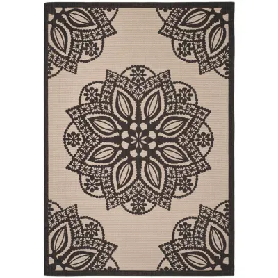 Safavieh Courtyard Collection Kimberly Oriental Indoor/Outdoor Area Rug