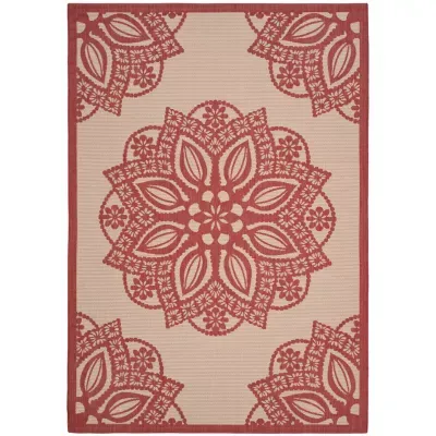 Safavieh Courtyard Collection Kimberly Oriental Indoor/Outdoor Area Rug