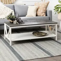 48" Distressed Farmhouse Coffee Table