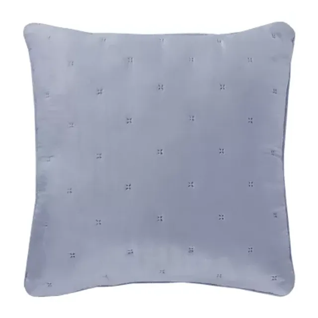 Vito White Polyester 18x18 Square Decorative Throw Pillow