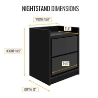 Adagio Bedroom Collection Nightstand