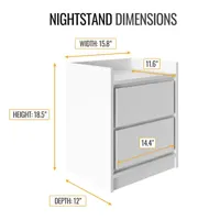 Adagio Bedroom Collection Nightstand