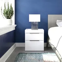 Capri Bedroom Collection 2-Drawer Nightstand