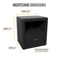 Lombardi Bedroom Collection 1-Drawer Nightstand