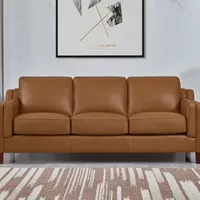 Bella Track-Arm Leather Sofa
