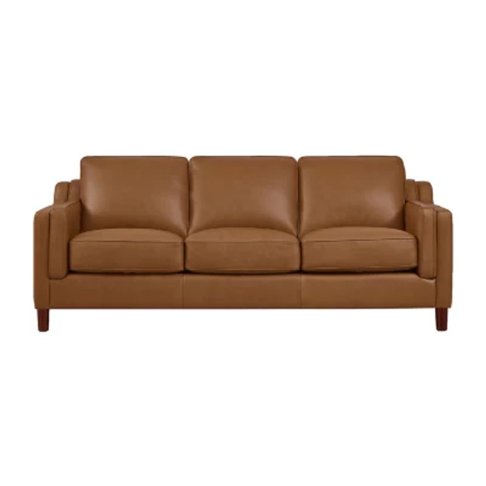 Bella Track-Arm Leather Sofa