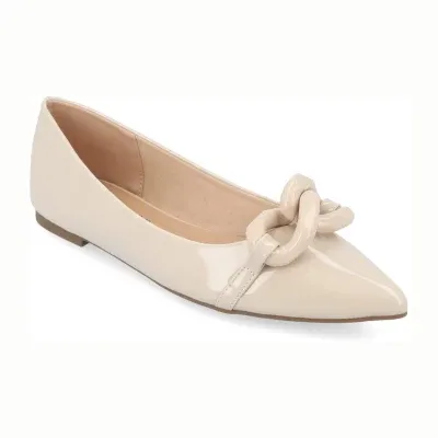 Journee Collection Womens Clareene Pointed Toe Ballet Flats
