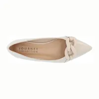 Journee Collection Womens Clareene Pointed Toe Ballet Flats