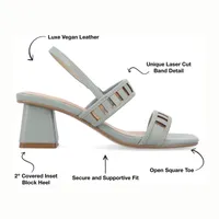 Journee Collection Womens Ismay Heeled Sandals